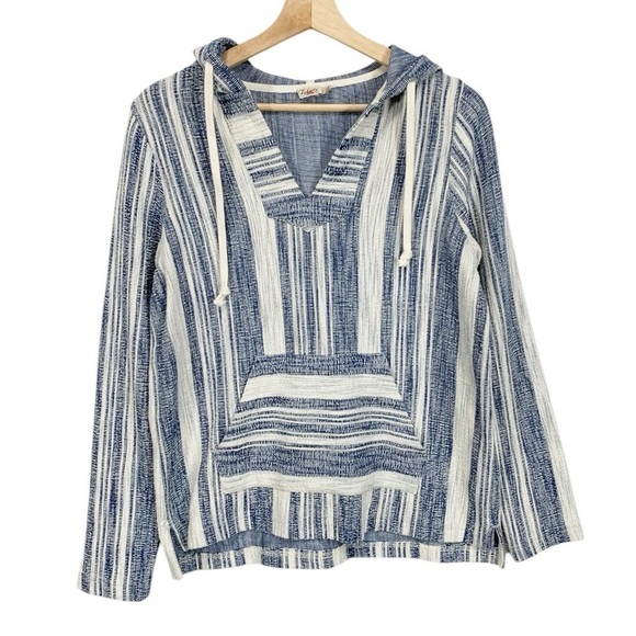 Faherty Islet Poncho Hoodie Sweatshirt Size Small - Picture 2 of 9